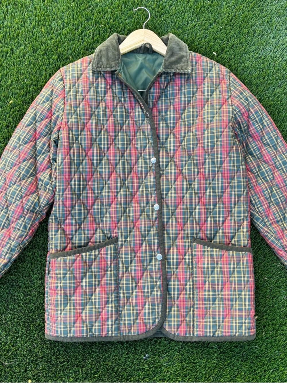Vintage Barrakan International Jacket Quilted Equestrian Horse Riding Size Med